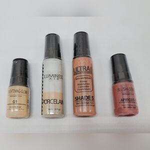 Luminess Air Airbrush Makeup Lot Foundation Shade 5, Glow Porcelain Blush SEALED
